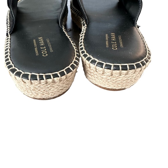 Cole Haan Shoes New Cole Haan Cloudfeel Espadrille Slide Sandal Womens 1 Black Poshmark